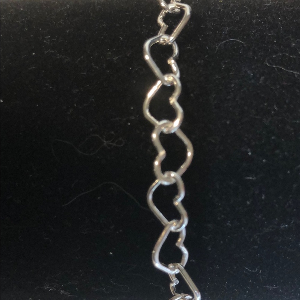 🆕 Sterling silver heart chain bracelet